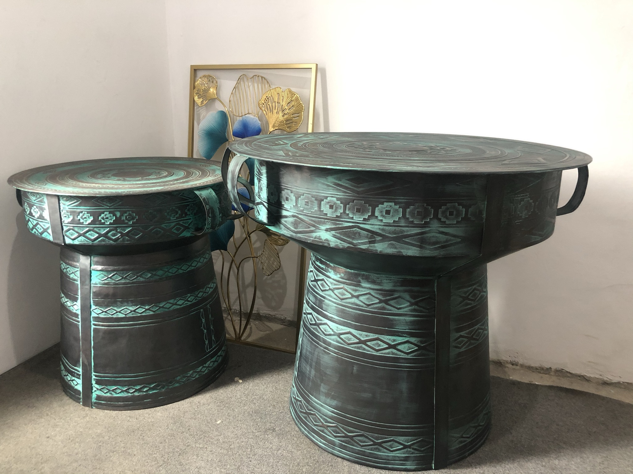 Coffetable Tembaga - Coffee table tembaga desain minimalis.