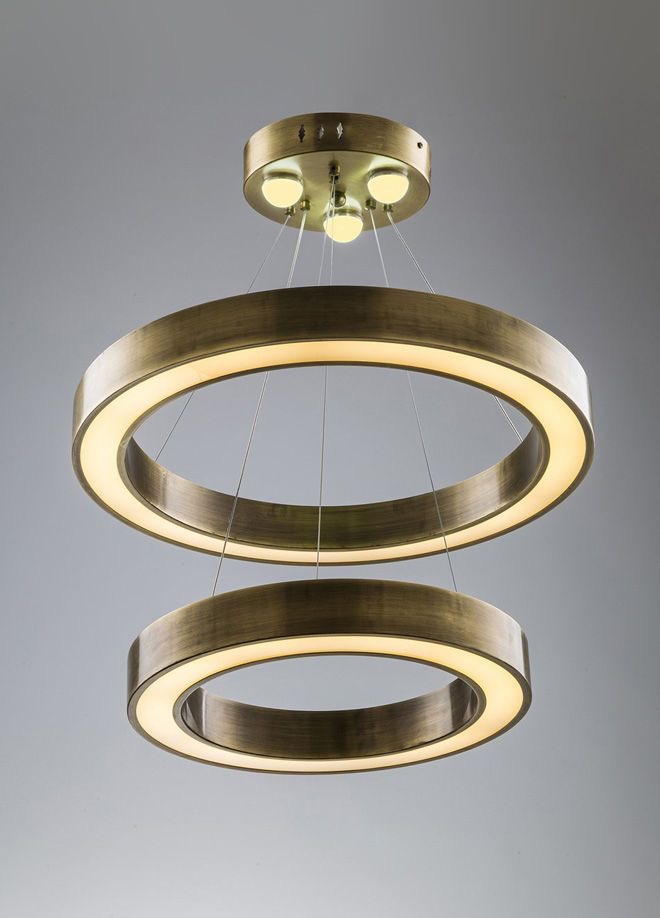 Lampu Ring Kuningan - Lampu gantung ring kuningan berkelas.