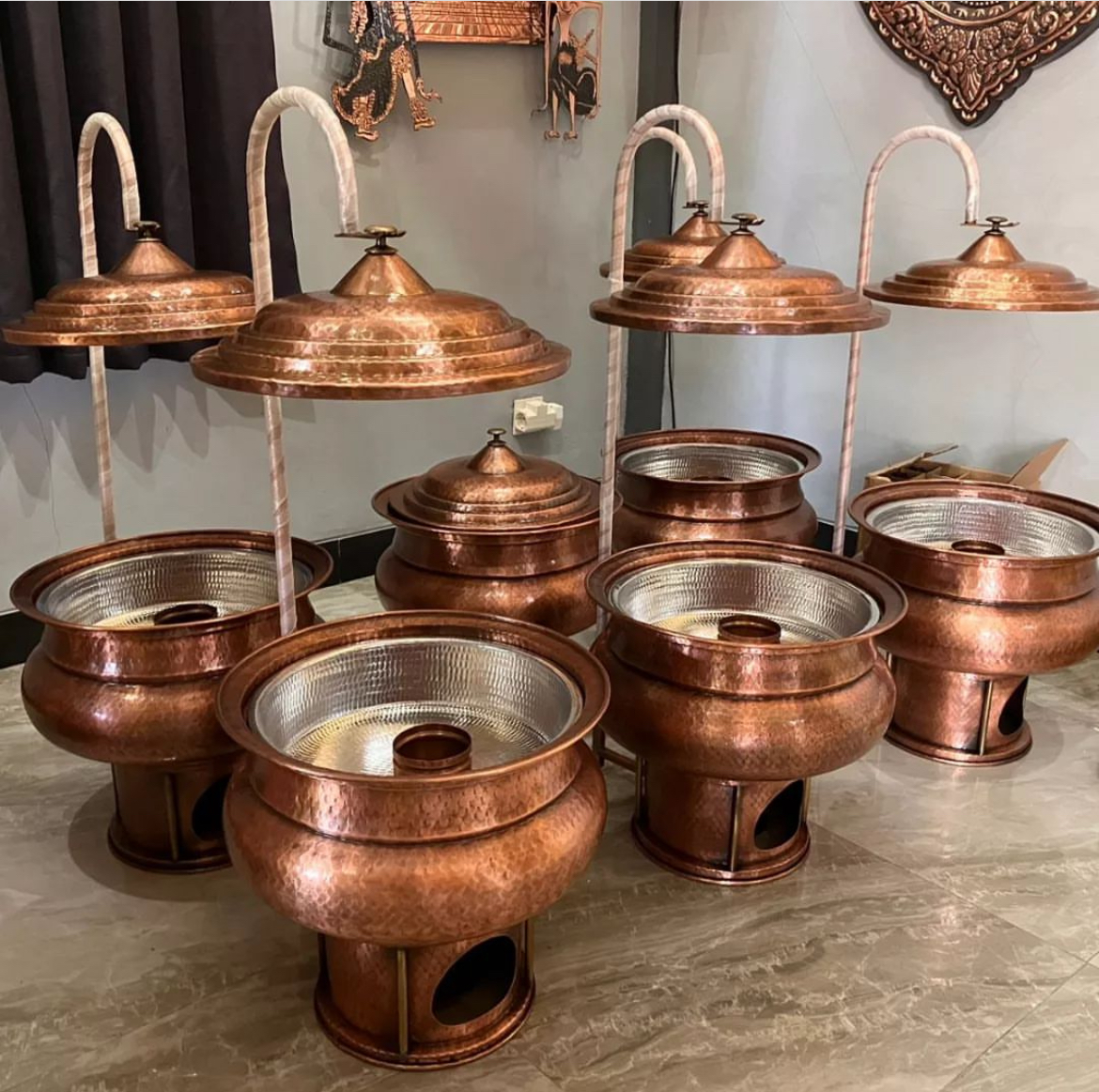 Prasmanan Tembaga - Perlengkapan prasmanan tembaga premium.